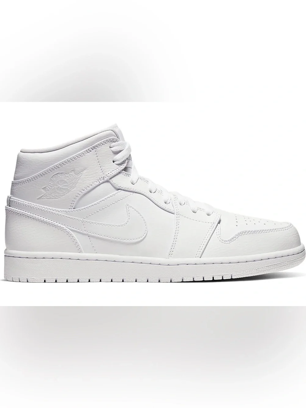 Nike Kids White Air Jordan 1 Mid Sneakers
